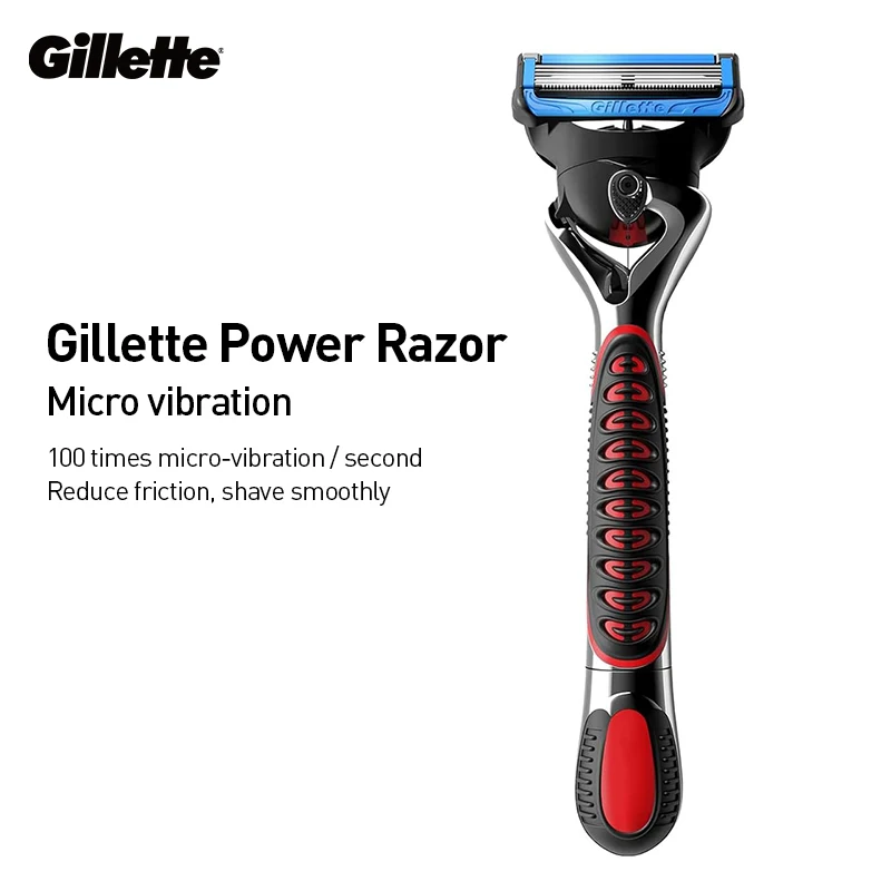 Фото Оригинальная бритва Gillette Fusion 5 Proglide Air Power, безопасный бритвенный станок, 5-слойное лезвие для мужского бритья лица №2