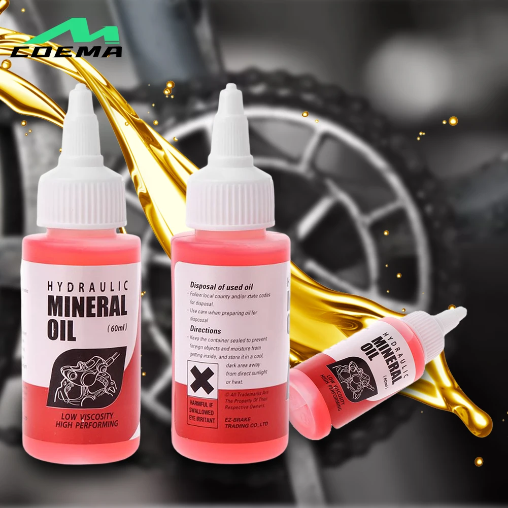 

3pc 60ml Bicycle Brake Mineral Oil System 60ml Fluid Cycling Mountain Bikes For Shimano 27RD Bike Hydraulic Disc Brake Oil Fluid