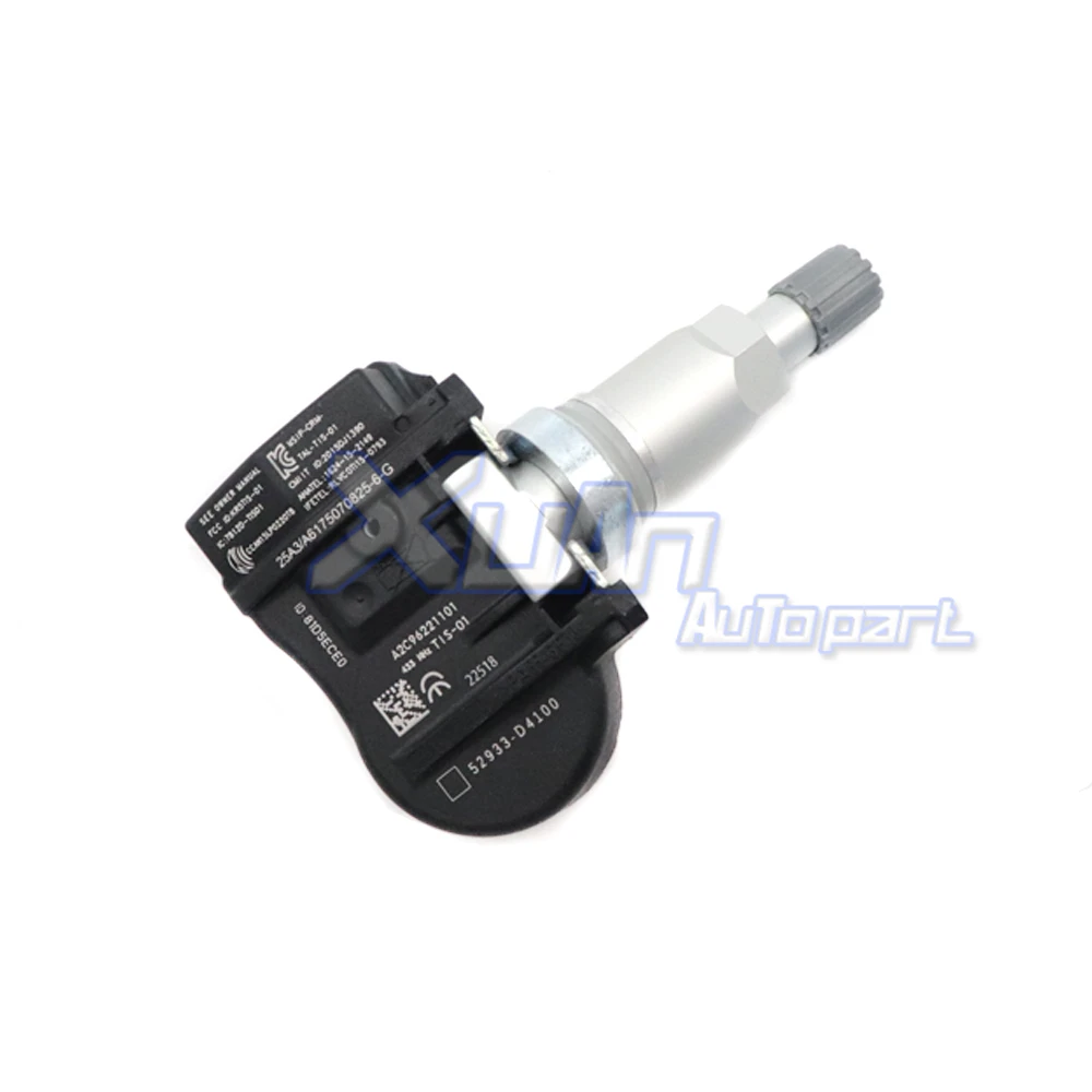 Фото XUAN 1 шт. TPMS датчик давления в шинах 52933-D4100 для Hyundai GENESIS SANTA FE VELOSTER Kia NIRO OPTIMA SORENTO 433 МГц №2