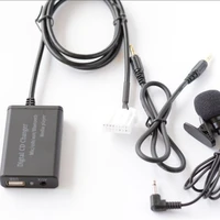 1set handsfree car bluetooth kits mp3 aux adapter interface for mazda 3 5 6 rx8 spd drop shipping support