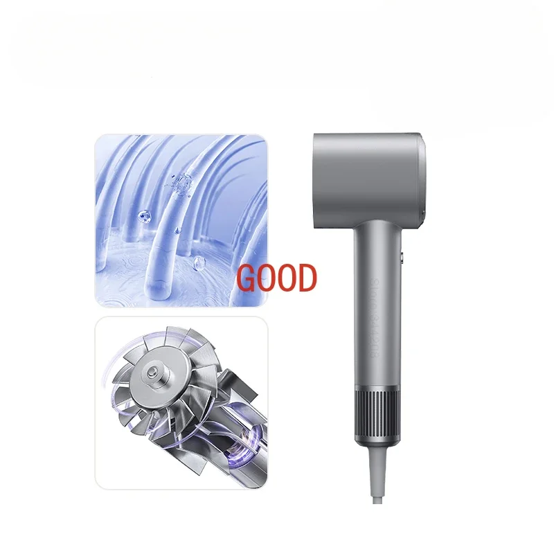 2024 XIAOMI MIJIA H701 Высокоскоростные фены с водяными ионами 65 м/с 1600 Вт 110000 Rpm