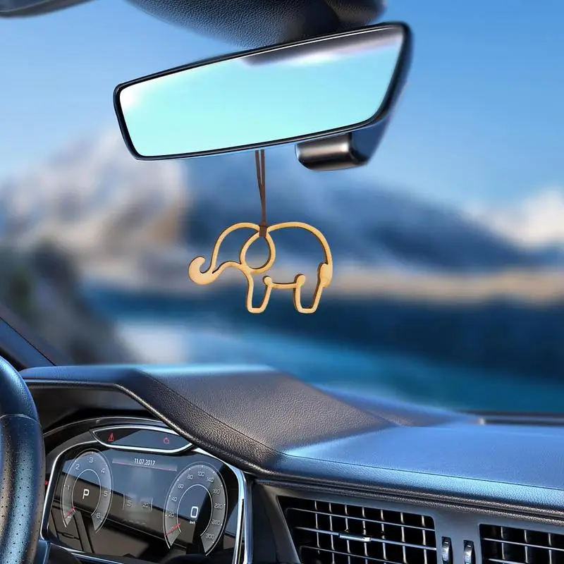 Подвеска в виде слона с деревянными ломтиками подвеска подвесное украшение