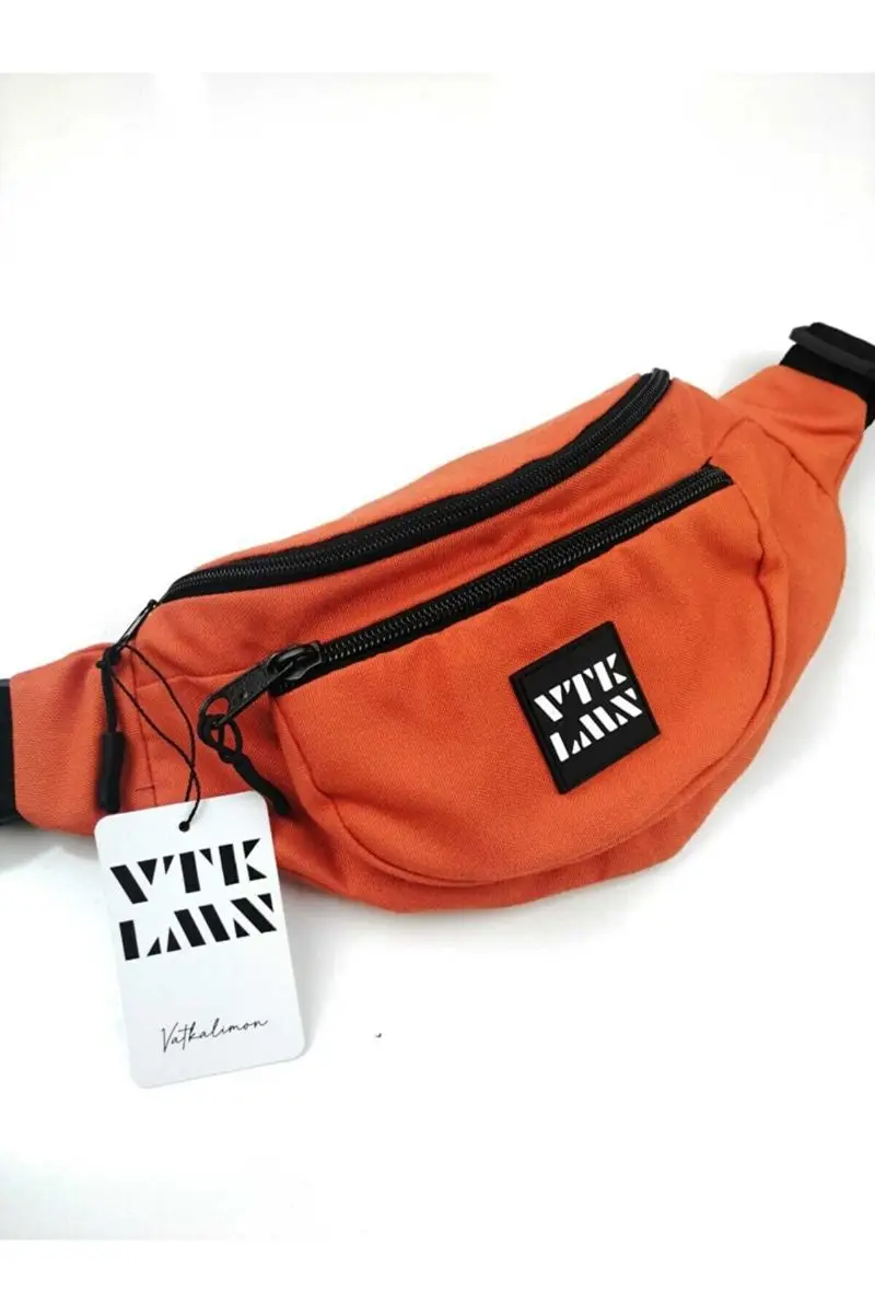 

Unisex Women Men Orange High Quality Outdoor Shoulder And Waist Bag