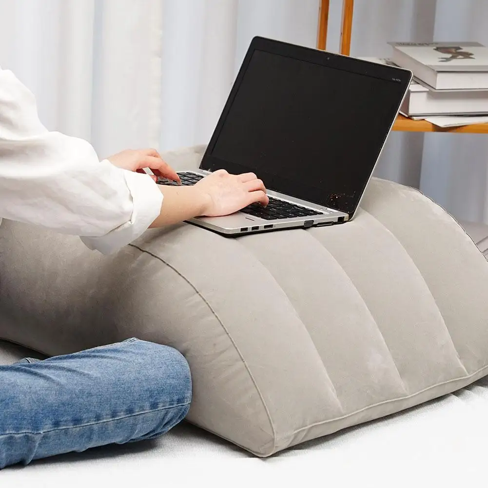 

Folding Air Cushion PVC Inflatable Leg Pillow Travel Lift Pillow Leg Relax Pad Foot Office Home Lift Leg Tool Y7O0