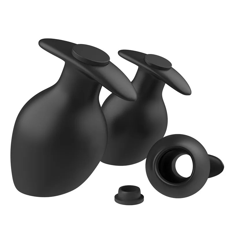 3PCS/Set Portable Bidet Silicone Black Nozzles Douche Enema Soft Shower Cleaner Hygiene Bathroom Cleaning Tool With Plug