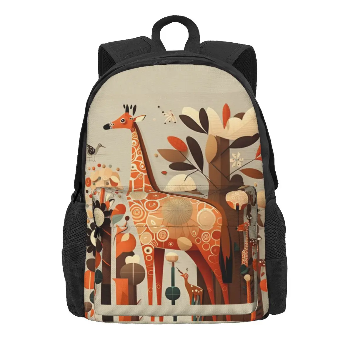 

Giraffe Backpack Vibrant illustrations Multi Style Streetwear Backpacks Unisex Cycling Big School Bags Design Rucksack
