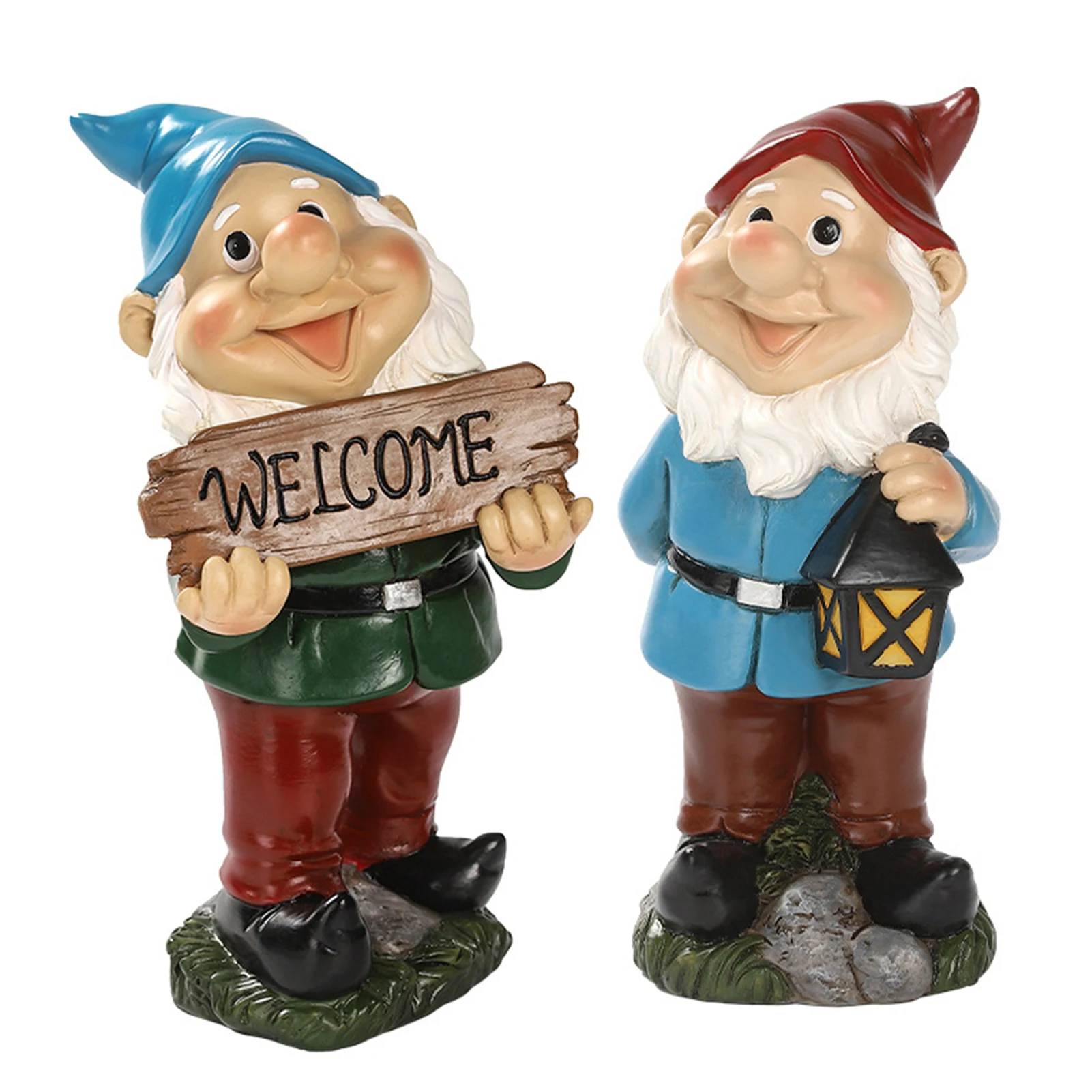 

Funny Garden Gnome Statue Resin Cartoon Naughty Dwarfs Figurines Small Sculptures Creative Decoration For Lawn Garden #WO