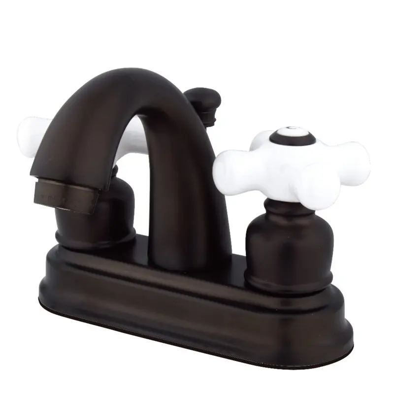 

FB5615PX 4 in. Centerset Bathroom Faucet, Oil Rubbed Bronze Mixer Tap Hot and Cold Water Free S hipping