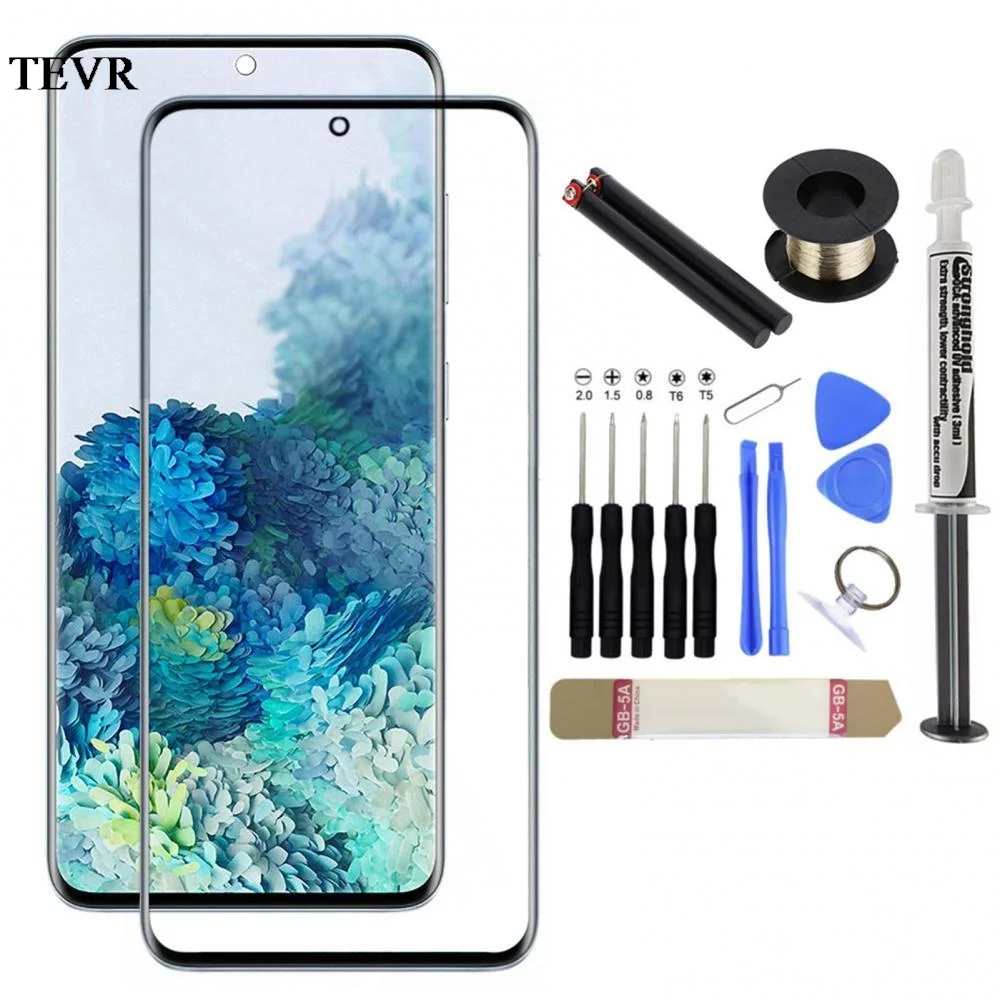 

Front Phone Phone Screen Cover Replacement UV-LOCA Glue Kit for Galaxy S20/S20 Plus/S20 Ultra