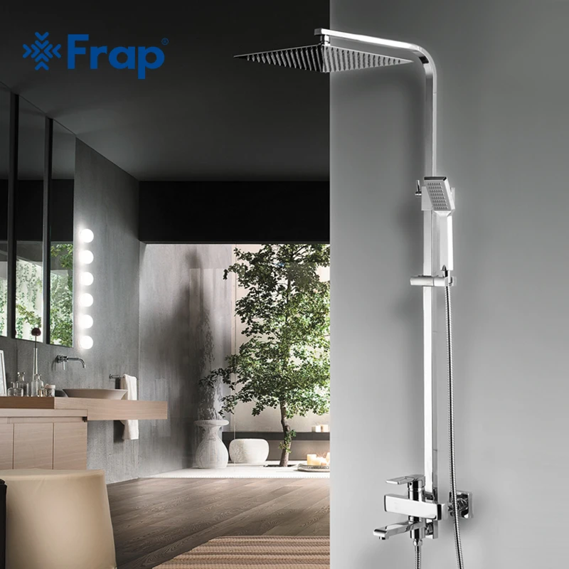 

Frap Brass Shower Set With Hot and Cold Water faucet Mixer F2415