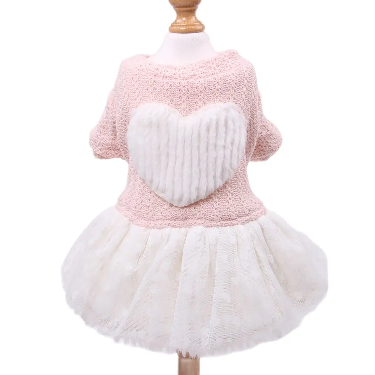 

Princess Dog Cat Dress Sweater Love Design Pet Puppy Autumn/Winter Party Apparel 6 Sizes