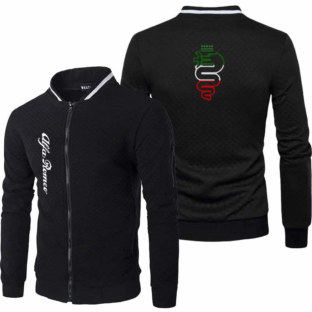 

2023 New Mens Alfa Romeo Jacket Spring Autumn Long Sleeve Fashion Sportswear Casual Zipper Hoody Male Sweatshirts