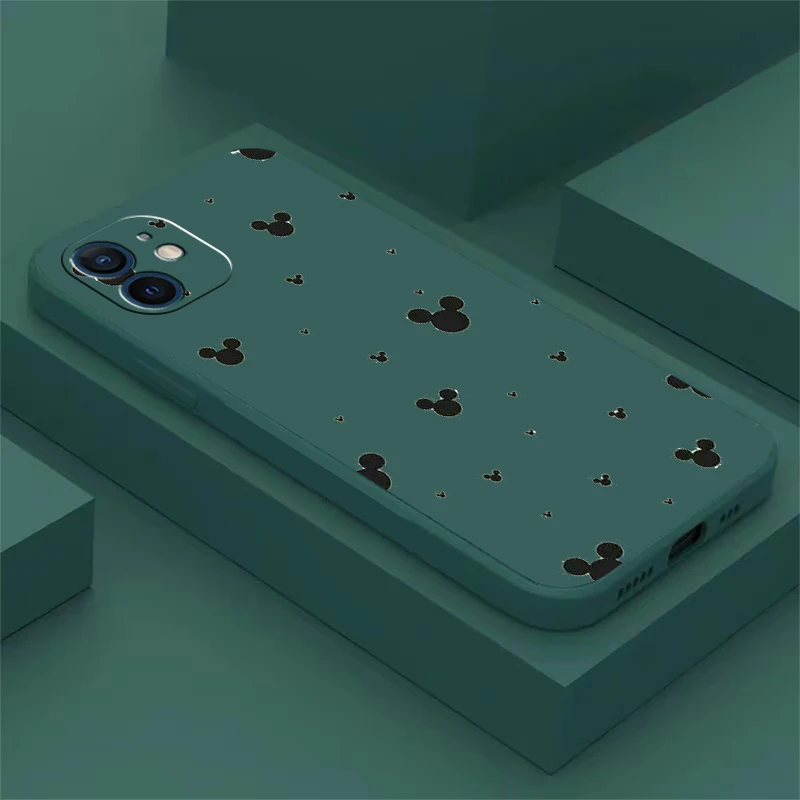 

Mickey Minnie Phone Case For iPhone 11 12 13 Pro MAX Mini 6 6S 7 8 Plus X XR XS MAX SE 2020 Soft Silicone TPU Funda Back Cover