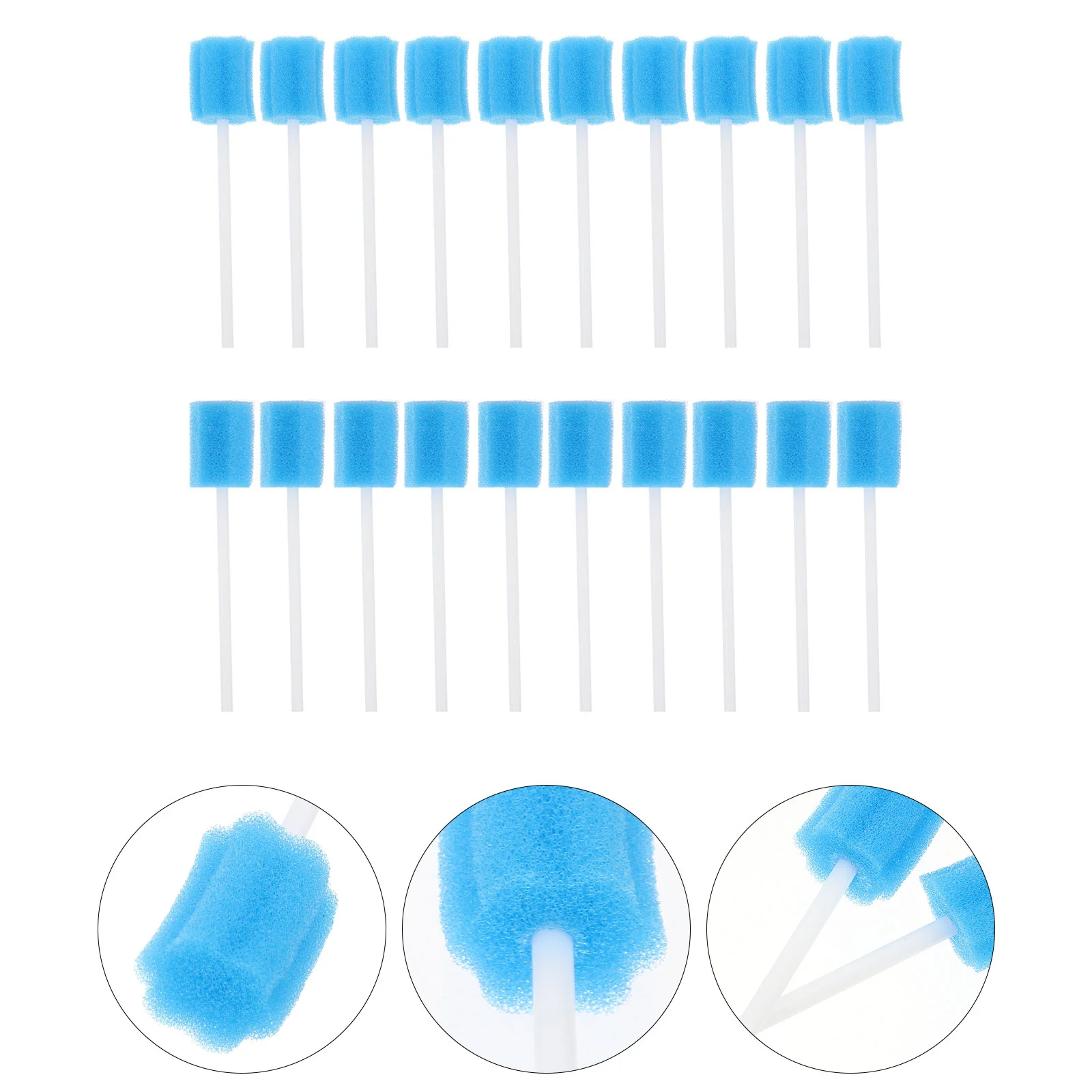 

50 Pcs Foam Sponge Sponge Stick Cavity Brushes Disposable Mouth Swabs Baby Cotton Care