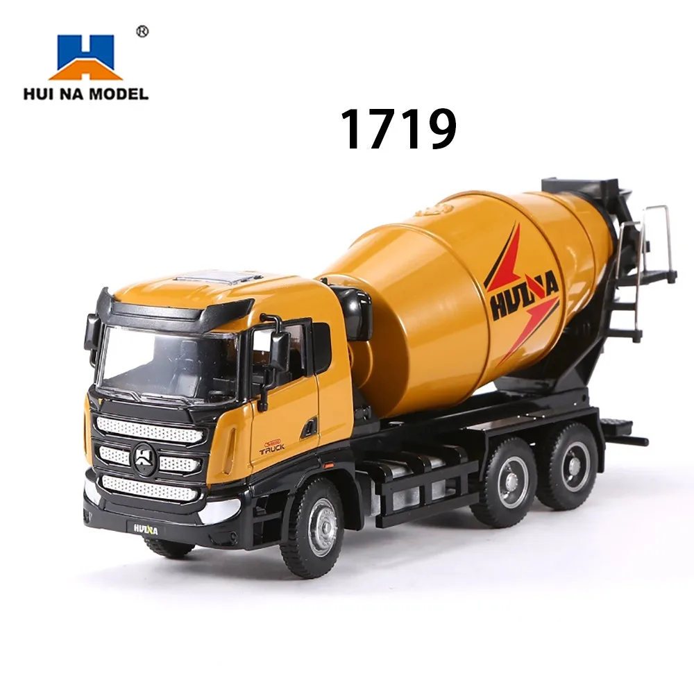 

Модель самосвала HUINA Mixer Mix, модель автомобиля, экскаватор, отлитый под давлением инженерный автомобиль 1719 1:50, игрушка для детей, подарок