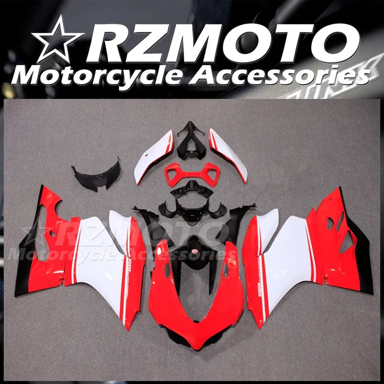 

Injection New ABS Motorcycle Fairings Kit Fit for Ducati 899 1199 Panigale s 2012 2013 2014 12 13 14 Bodywork set Red White it