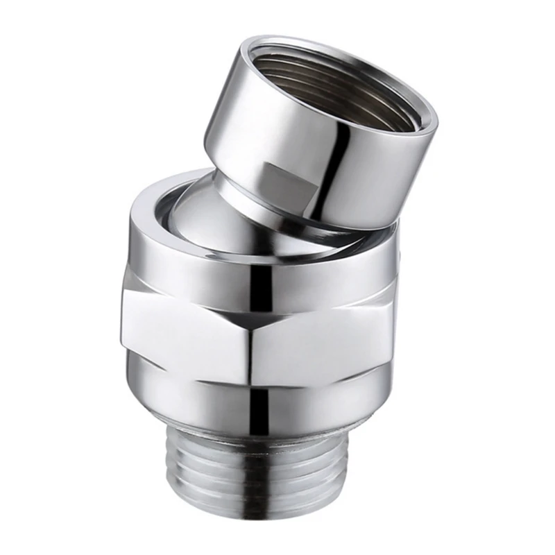 

Bathroom Shower Arm Joint Copper Shower Adapter Connector Ball Joint for Tub Angle Adjustable Swivel Shower Arm Rotating Adapter