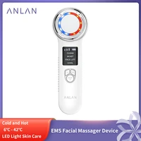 anlan facial massager for face massager ultrasonic skin care led light therapy ems face slimming device face spa beauty machine