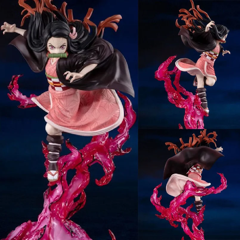 

24cm Demon Slayer Anime Figure Kamado Nezuko PVC Action Figure Kimetsu No Yaiba Mitsuri/Shinobu Figurine Model Doll Toys