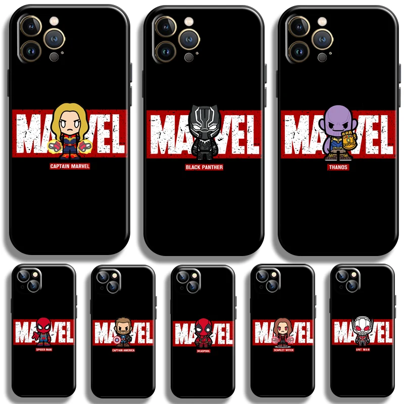 

Avengers Marvel Logo For Apple iPhone 13 12 11 Pro Max 12 13 Mini X XR XS Max SE 6 6S 7 8 Plus Phone Case Soft Silicone Cover