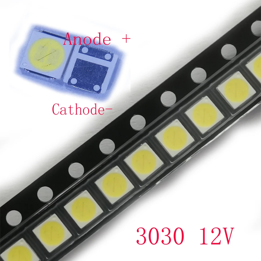 

Светодиоды Lextar SMD 3030 12В холодного белого цвета