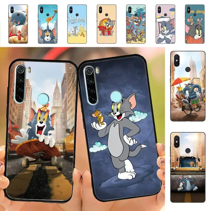 

Cartoon Cat And Mouse Phone Case for Redmi Note 8 7 9 4 6 pro max T X 5A 3 10 lite pro