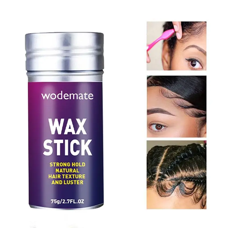 

60/75g Hair Styling Stick Hair Wax Finishing Cream Not Greasy Rapid Short Body Creams Broken Hair Styling Cream