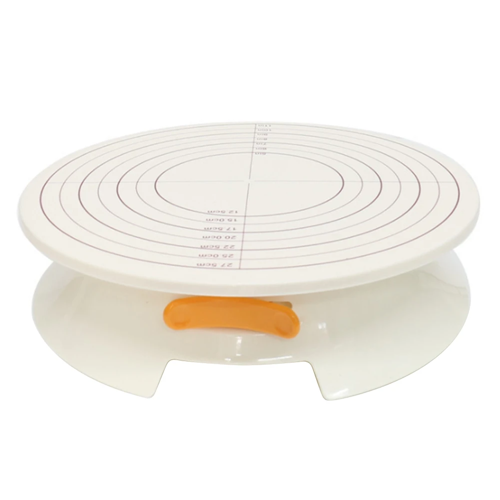 

Cake Stand,Cake Urntable,Snap Buckle Fixable Cake Turntable Stand, Light Stable Cake Turntable,DIY Turntable Baking Tool