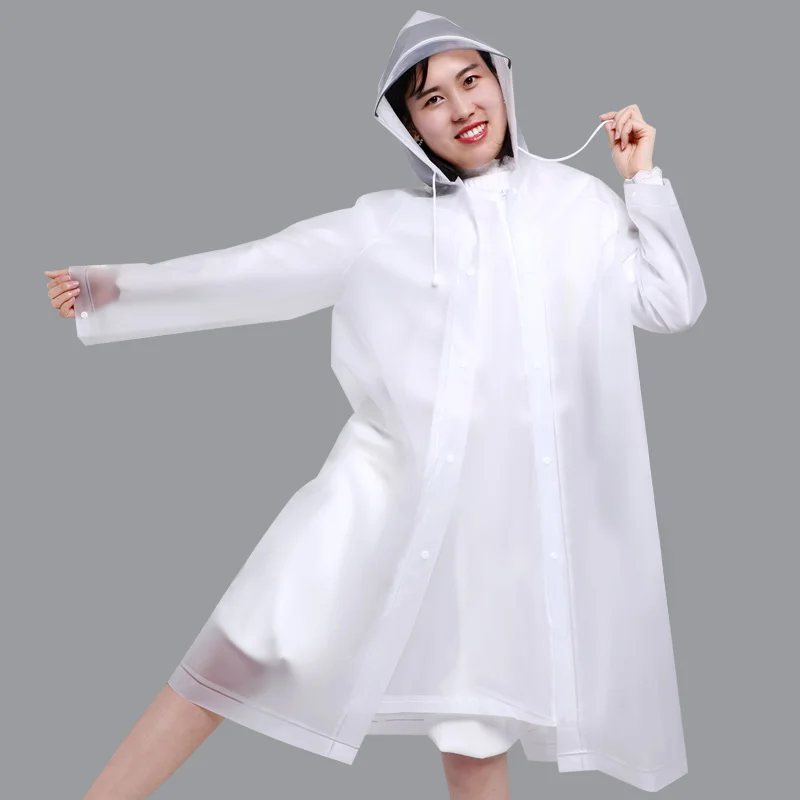 

Overall Women Raincoat Dress Poncho Outdoor Riding Lightweight Portable Raincoat Windbreaker Unisex Chubasquero Raincoats AB50YP