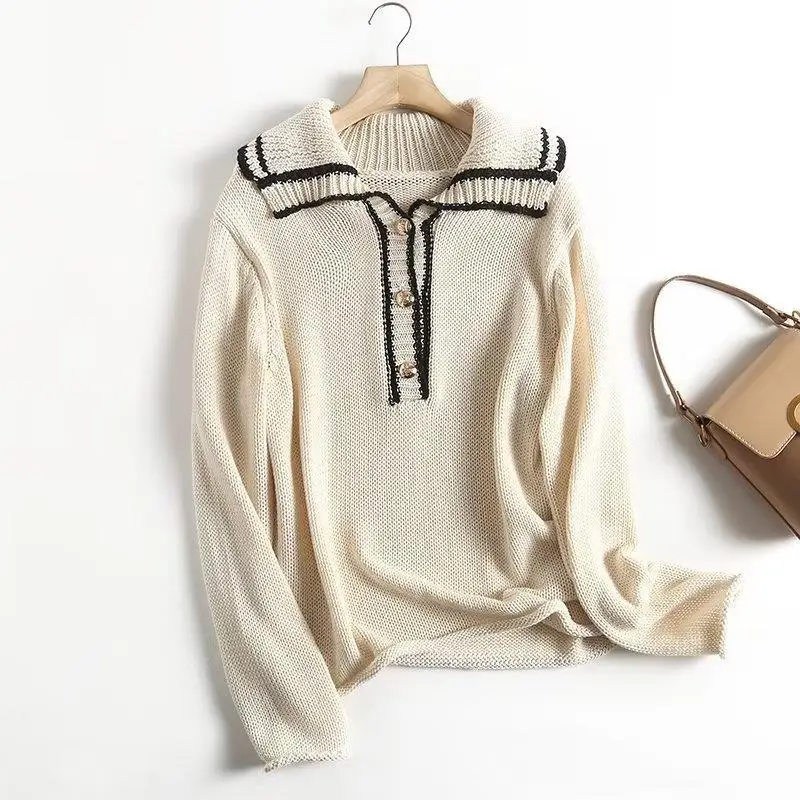 

2022 10 New Spring Autumn Women Female Sexy Polyester Sweater Brand Blouse Outwear