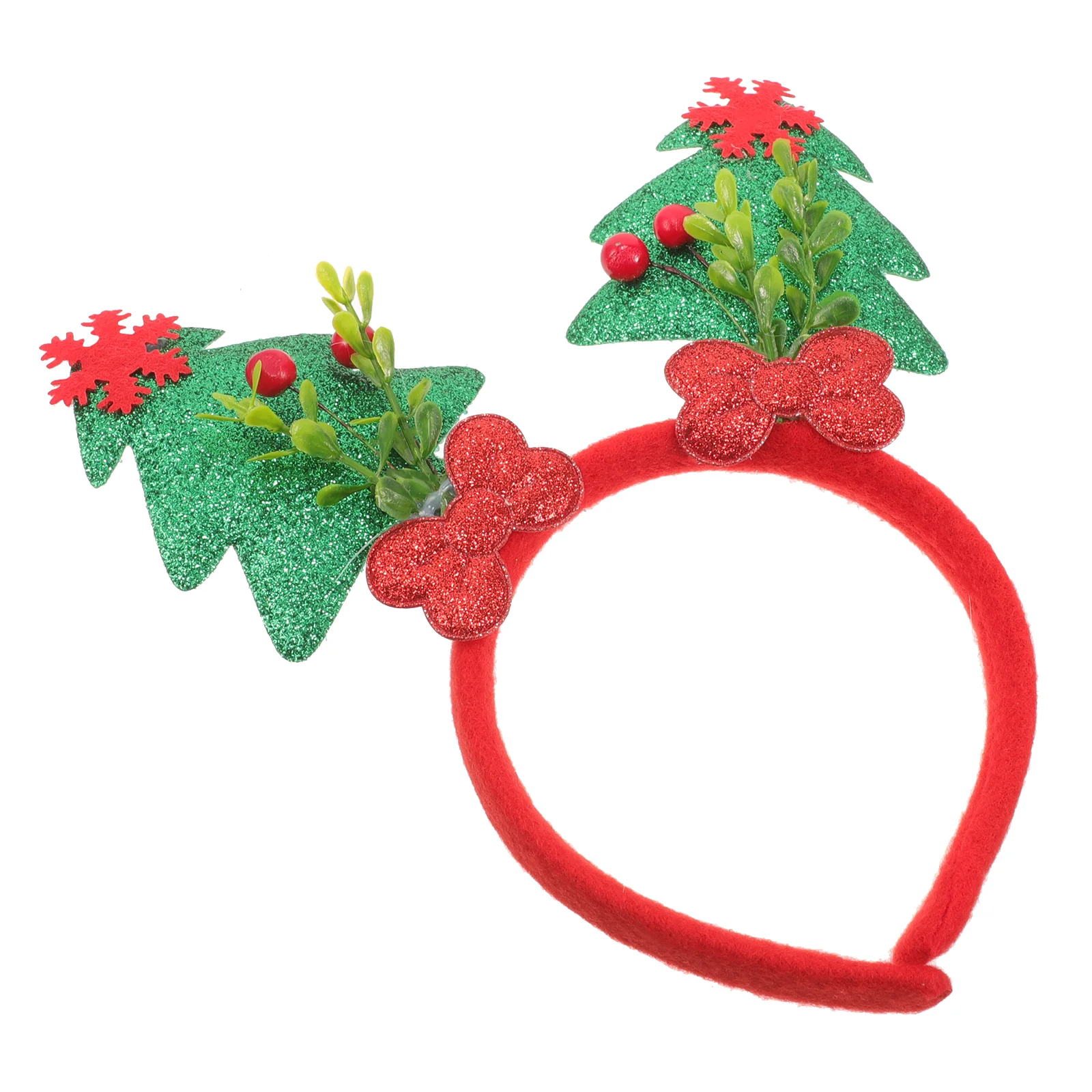 

Повязка на голову для рождественской вечеринки, Женская повязка на голову с рождественской елкой, аксессуары, праздничные блестящие повязки