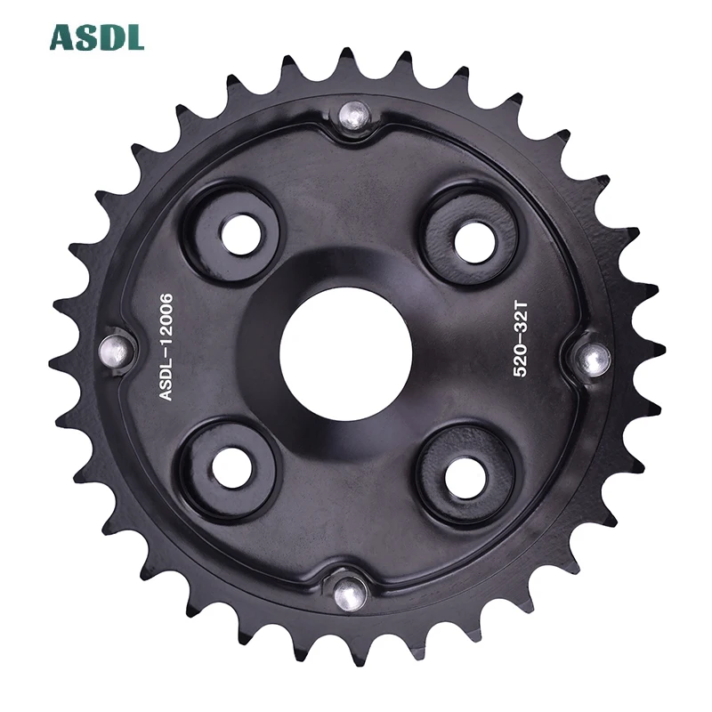 

520 32T 32 Tooth Motorcycle Rear Sprocket Staring Wheel For Honda CM250 CM250C CD250 CD250U CA250 CA250T Rebel CA CD CM 250 a#