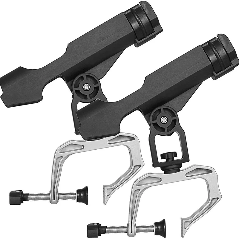 Boat Fishing Rod Rack Holder Device Guardrail Pole Frame Yacht Support 360 Degrees Universal