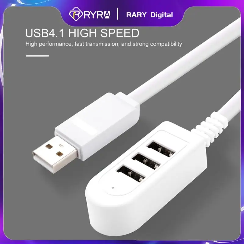 

RYRA Usb Splitter 3USB Port Hub 3A Charger Converter Extension Cable Line Expansion Multiport Hub Digital Data Cable Accessories