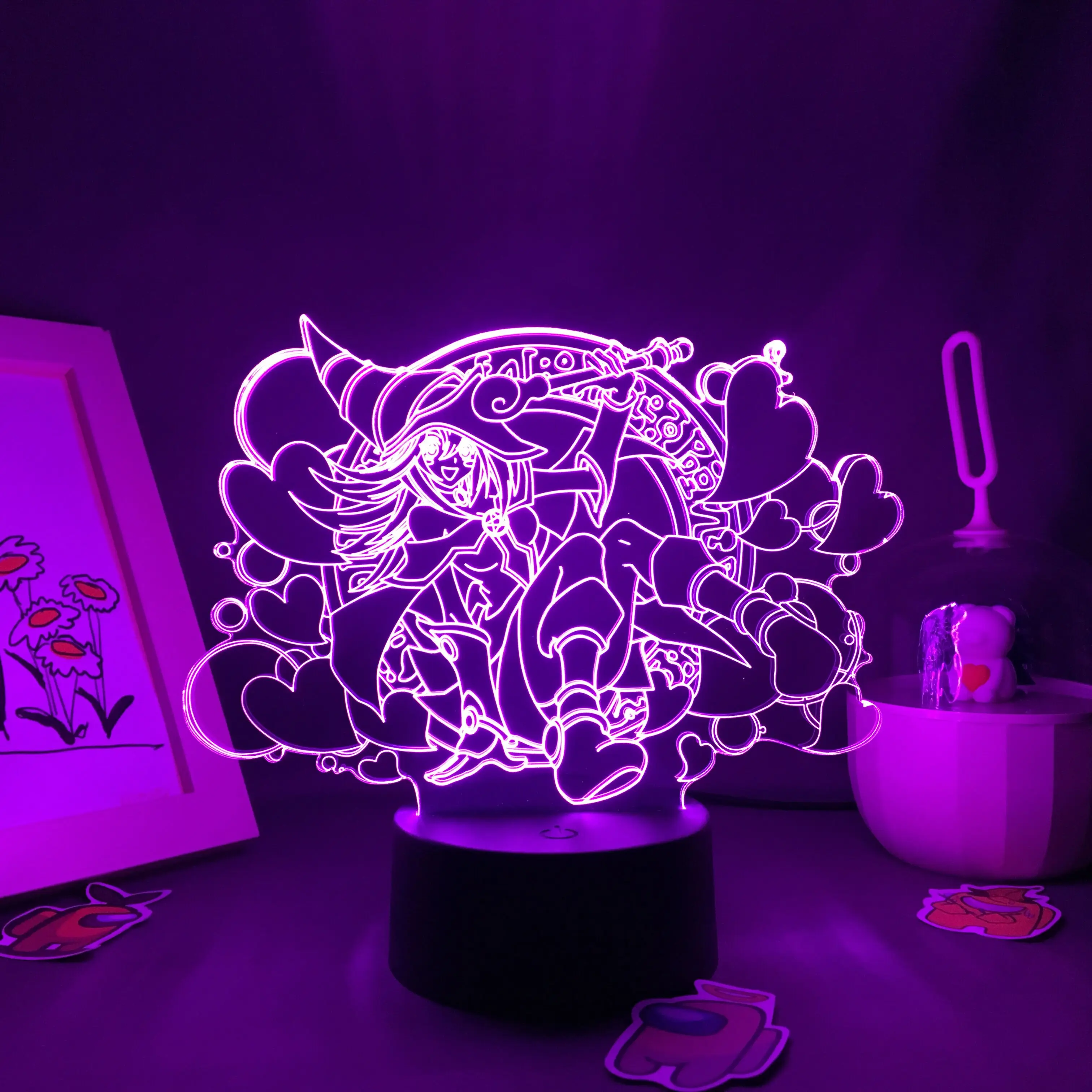 

Аниме игра king Yu Gi Oh-dark волшебная девушка 3d фигурка акриловый ночник для девочек Спальня Декор 7/16 цветов Светодиодная Подарочная лампа Пряма...