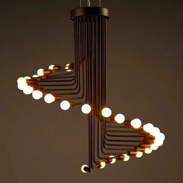 

Светодиодная люстра в современном дизайне, декоративная лампа в стиле ретро для гостиной, в скандинавском стиле, для бара, кафе, столовой
