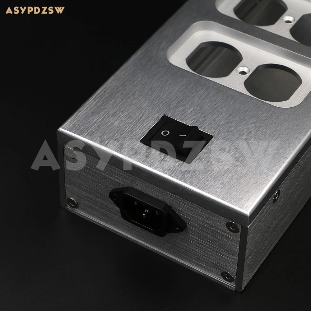 Алюминиевый распределитель питания переменного тока США 6-розетка блок корпус
