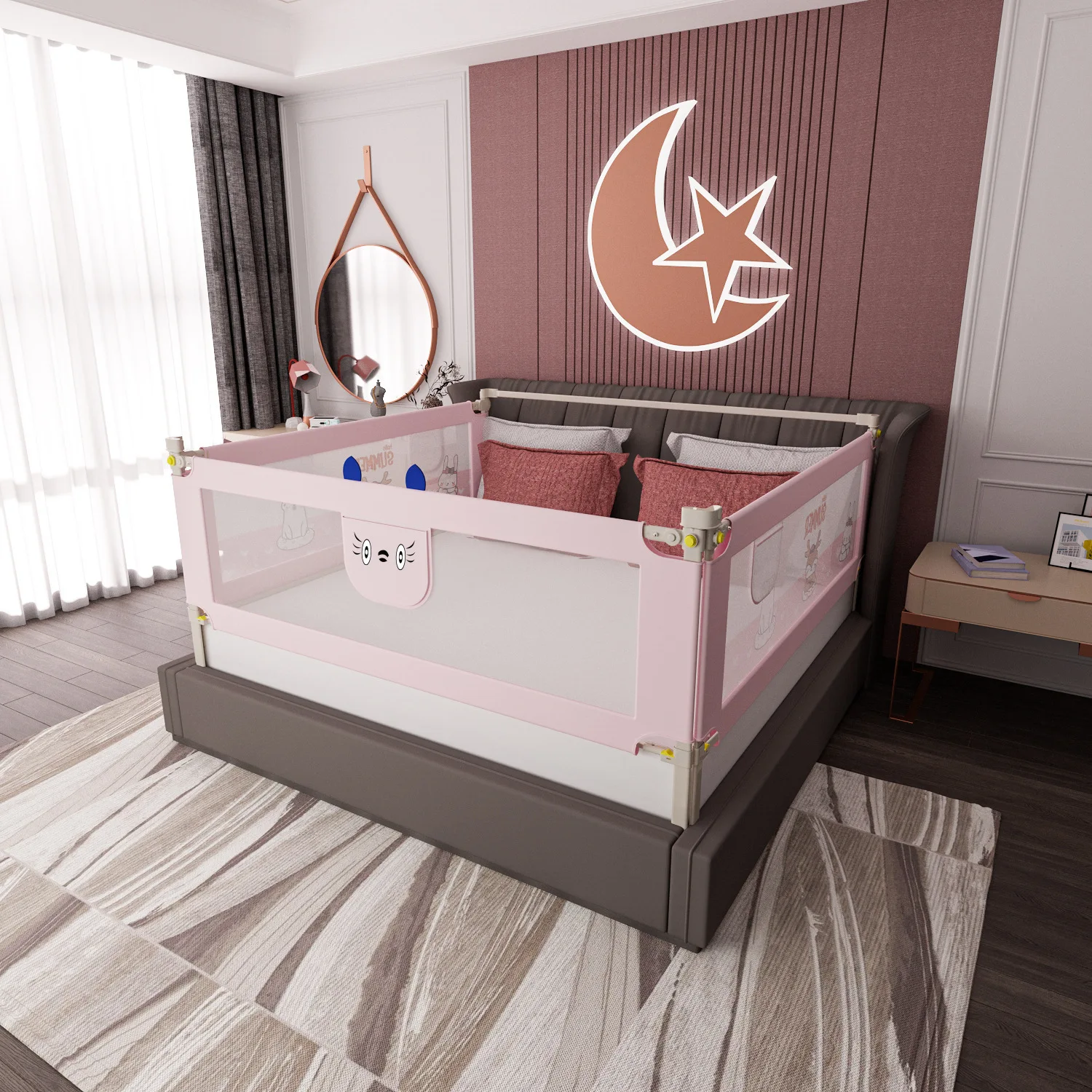 2 м ограждение для кровати детское от падения детская кровать перегородка защита