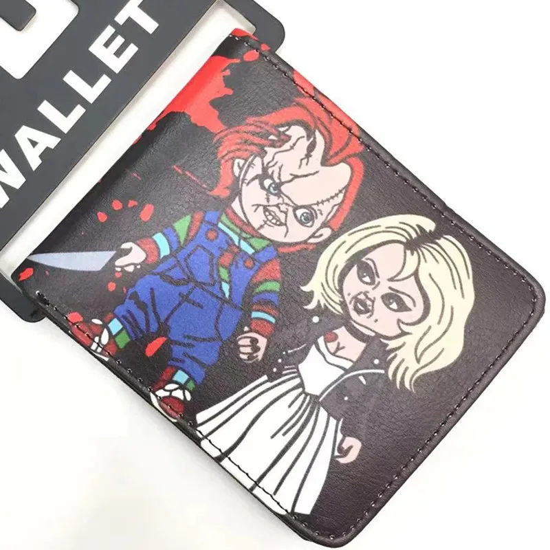 

Женский кошелек из искусственной кожи с рисунком, бумажник на молнии с отделением для удостоверения личности и фото, коллекционный держатель для мелочи, подарок на день рождения