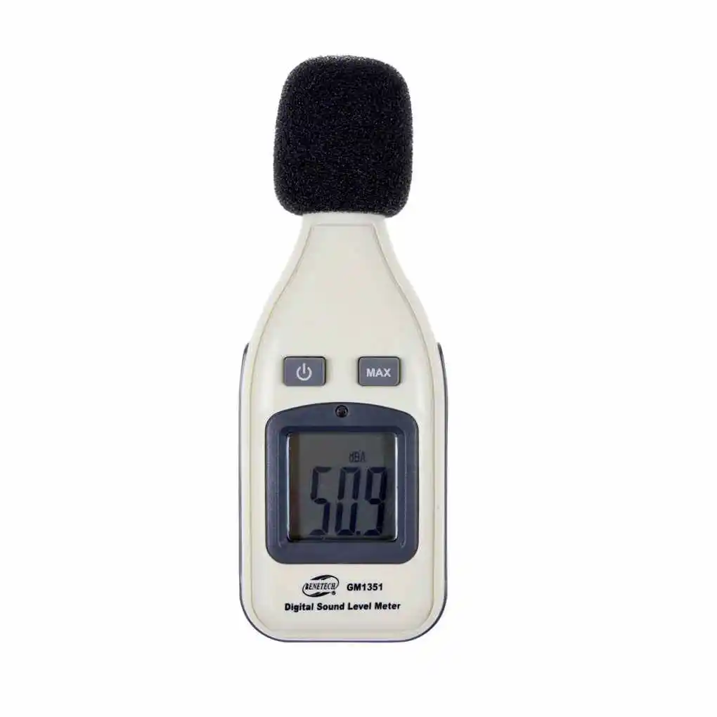 

BENETECH GM1351 Digital Sound Level Meter Decibel Logger Tester 30-130dB Noise in Decibels LCD Analyzer Tester