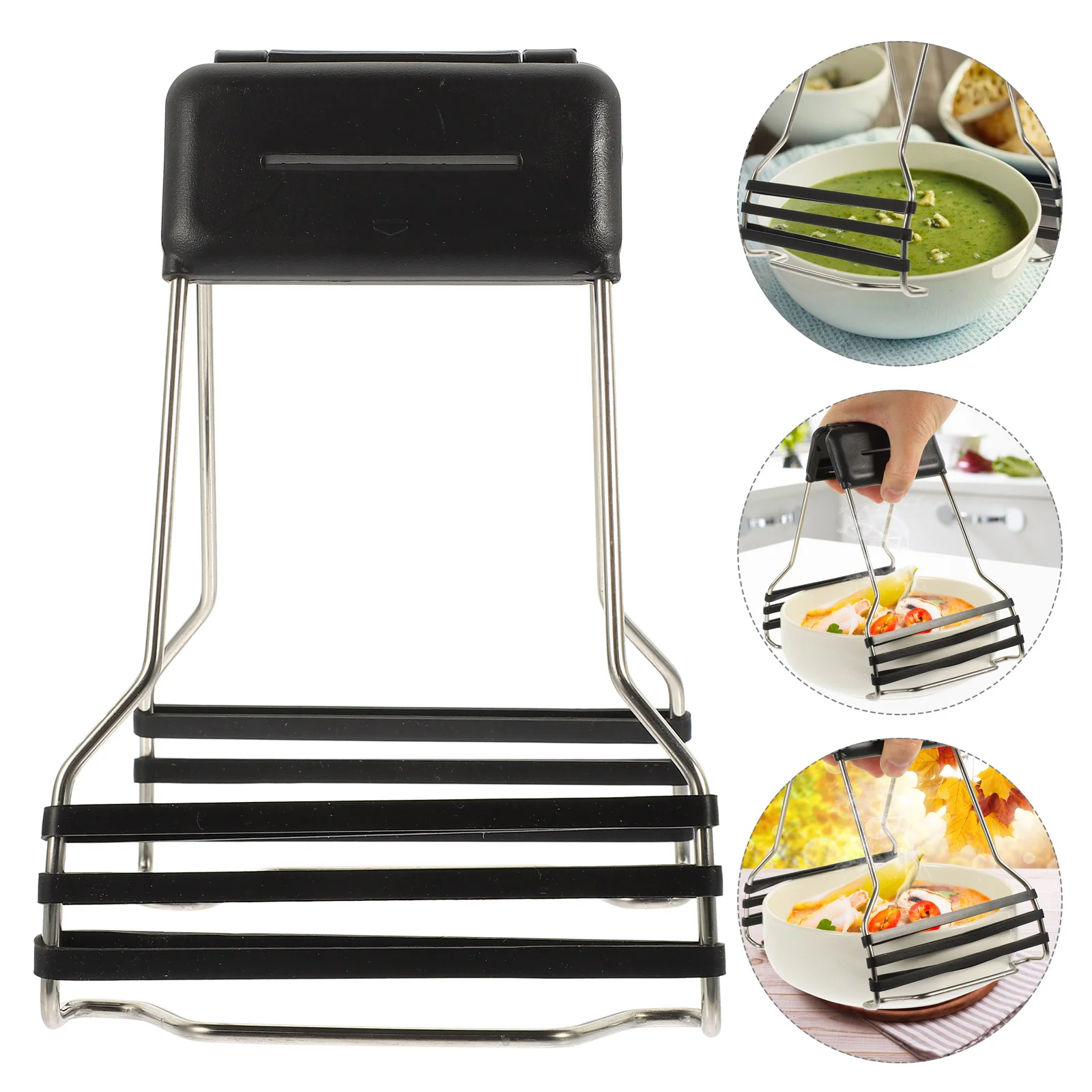 

Hot Bowl Clip Lifter Plate Kitchen Dish Gripper Clamp Retriever Steamer Scalding Anti Tongs Clips Pot Pan Steel Stainless Picker