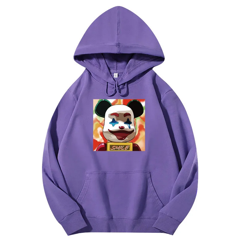 

Женская повседневная одежда, толстовки, свитшот с принтом Джокера, топы из чистого хлопка с длинным рукавом для девочек, уличная одежда унисекс, одежда для влюбленных