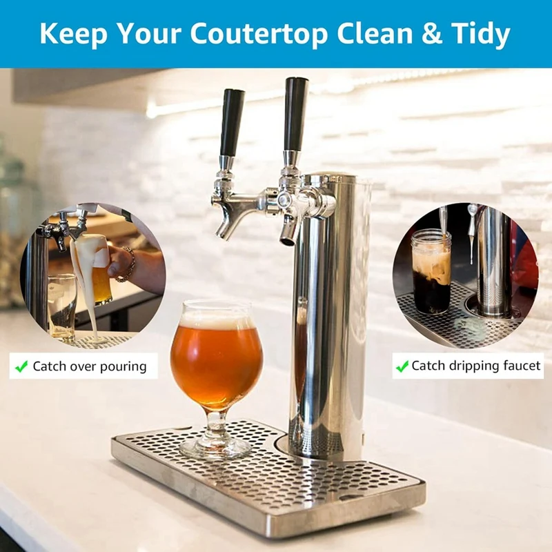 Лоток для капель пива Kegerator лоток из нержавеющей стали пивного крана с вырезом