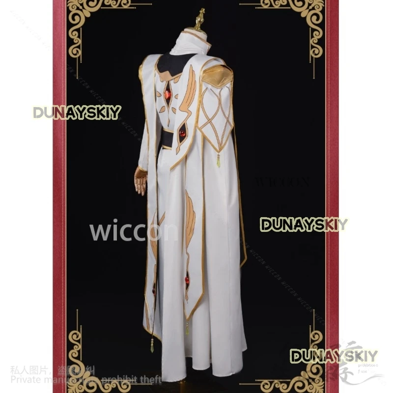 Аниме CODEE GEEASS The Leloucch Lamperouge Косплей Костюм Император Плащ Униформа Парик Взрослый