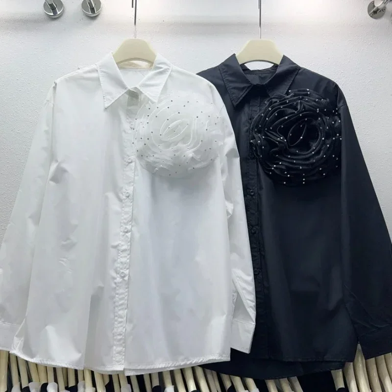 Шикарные нишевые блузки Blusa Point с длинными рукавами повседневные объемным