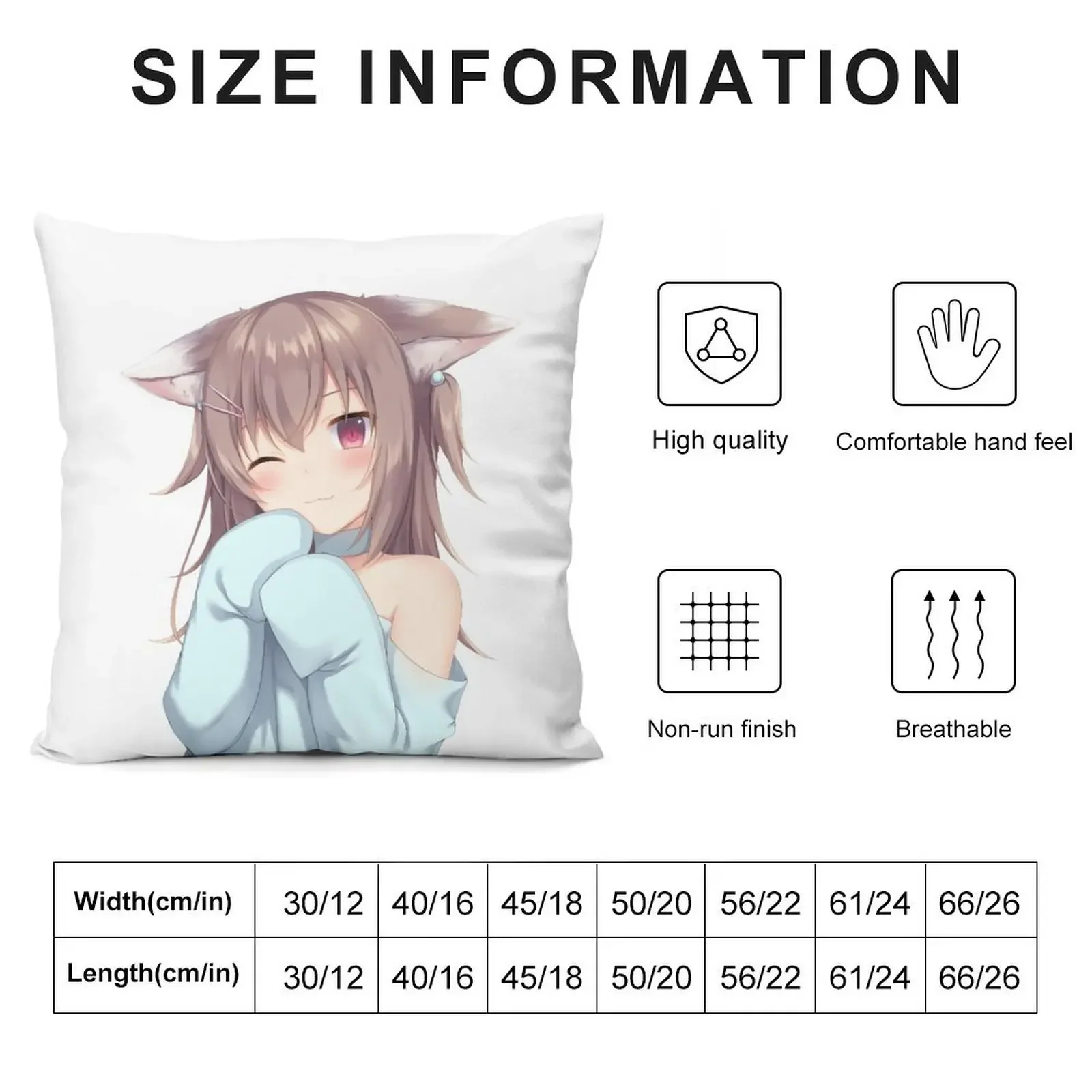 Очаровательная подушка с изображением кота Неко для девочек декоративная дивана