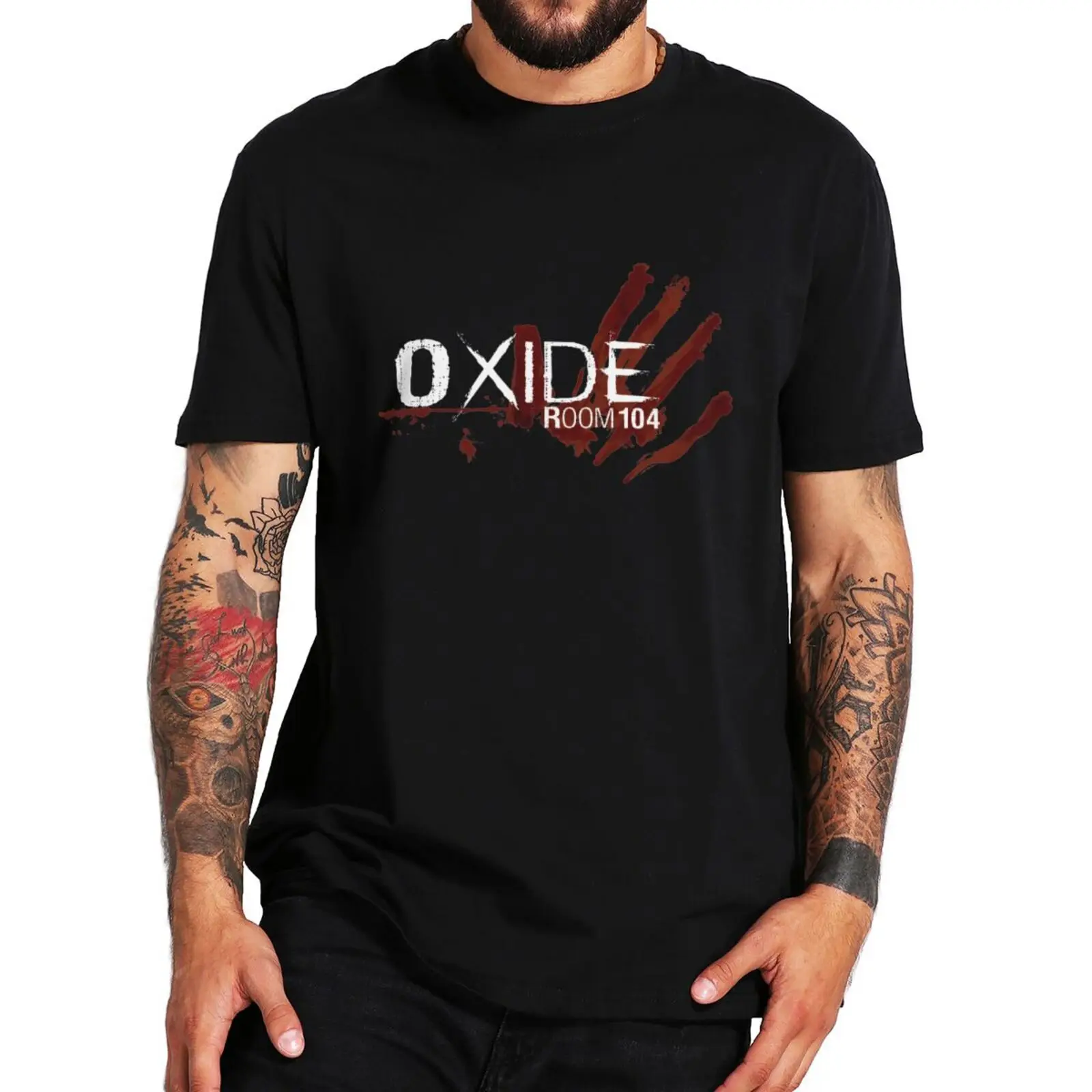 

Oxide Room 104 Classic T-Shirt Funny Horror Game Lovers Women Men T Shirts Summer Casual 100% Cotton Soft Tee Tops EU Size