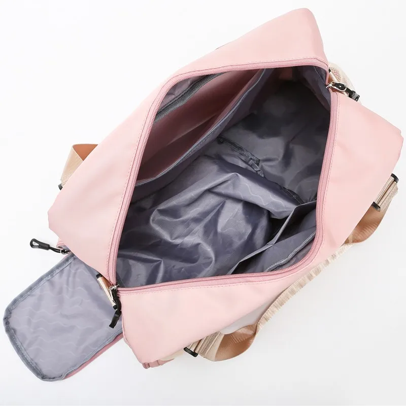 Fitness Travel Bag Contrast Color Dry and Wet Separation Sports Yoga Bag Beach Travel Shoe Travel Bag Travel Boarding Bag travel