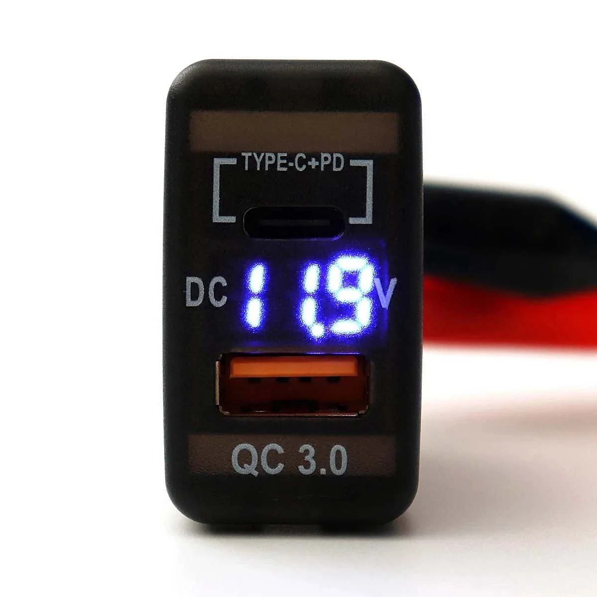 Автомобильное зарядное устройство Type-C + PD QC3.0 двойной USB-адаптер разъем для