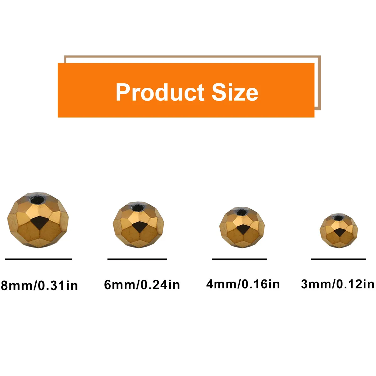Плоский круглый угол огранки австрийский кристалл античный медный цвет